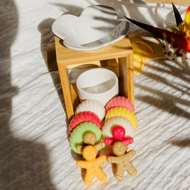 Brûle-parfum Frangipanier & Coffret de Fondants (au choix) 